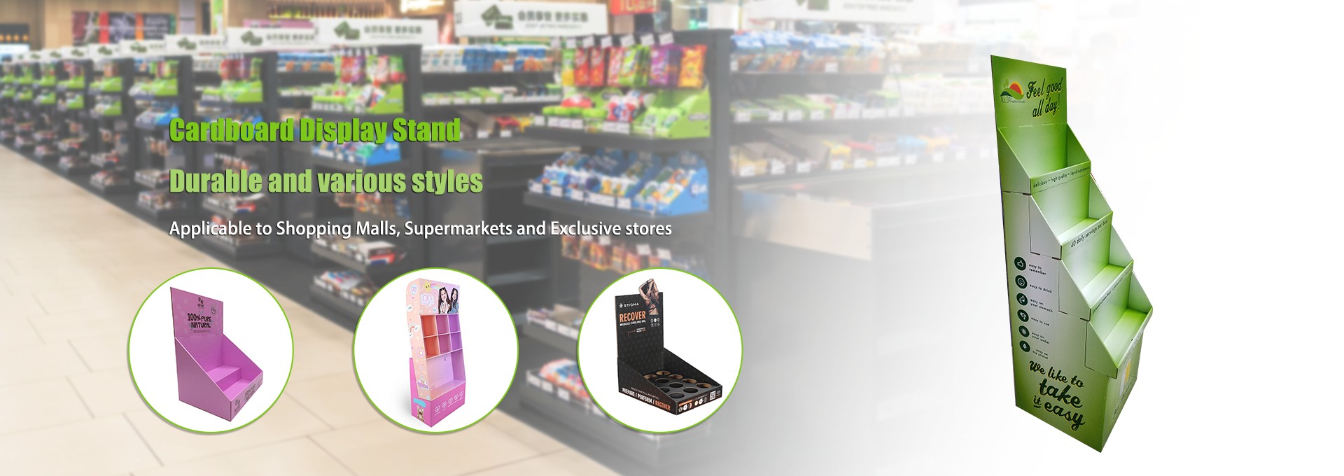 Fornecedores de expositores de papelão