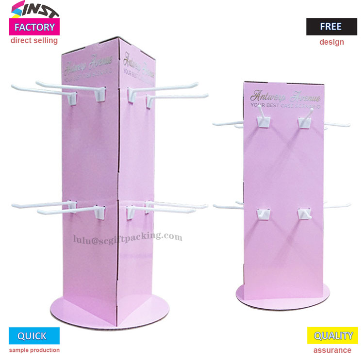 Suporte de exibição de gancho de mesa de colher para exibição de pequenos itens 