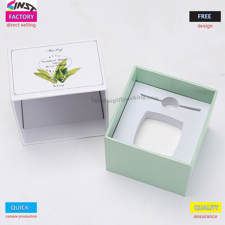 Caixa de presente de perfume de luxo com capa