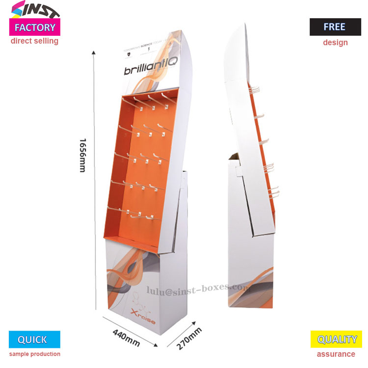 Expositor de papelão com gancho para mouse