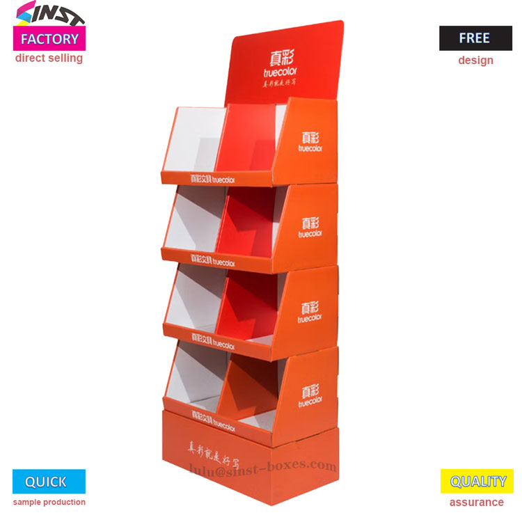 Cremalheira de exposição ondulada da caixa de toalha de papel