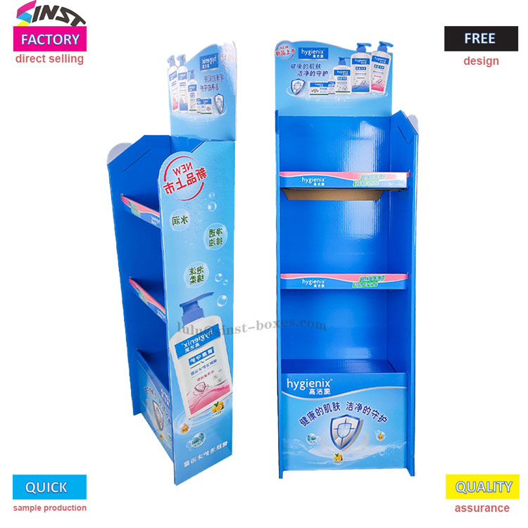 expositor de gel de banho