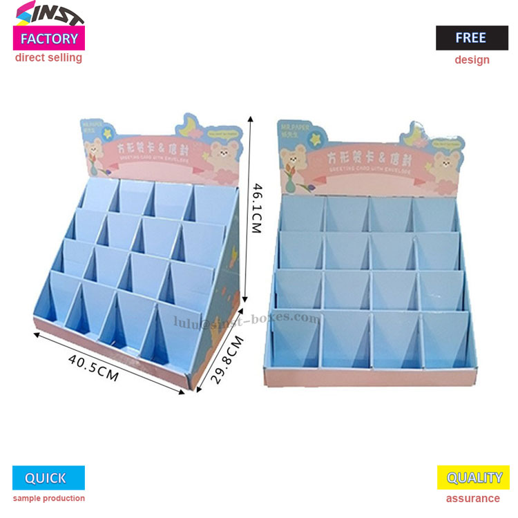 caixa de exibição de papelaria